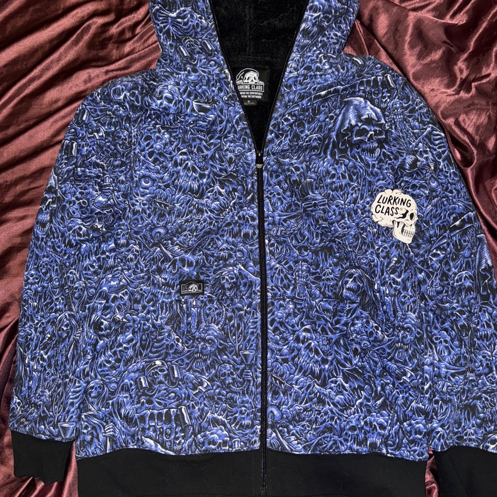 Lurking Class Men's Blue and Black Jacket